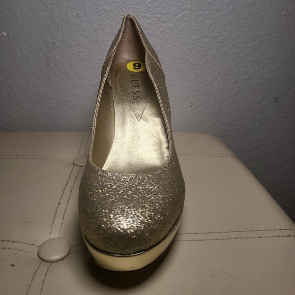Guess Gold Glitter Heels - Picture 6 of 7